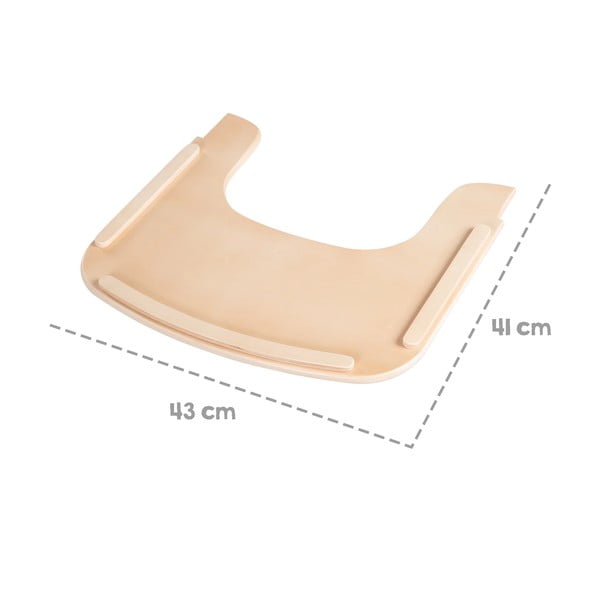 Tacka do krzesełka do karmienia w naturalnym kolorze Sit Up Flex – Roba-image-3