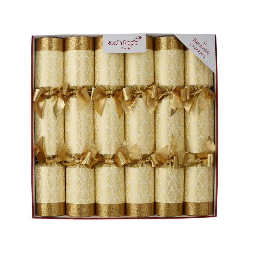 Crackery świąteczne zestaw 6 szt. Gold Damask – Robin Reed