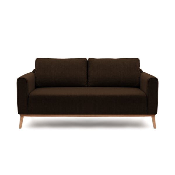 Ciemnobrązowa sofa Vivonita Milton, 188 cm