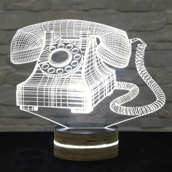 Lampa 3D stołowa Old Phone