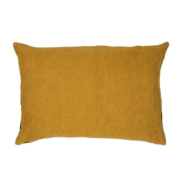 Żółta poduszka z wysoką zawartością bawełny Södahl Klara, 40x60 cm