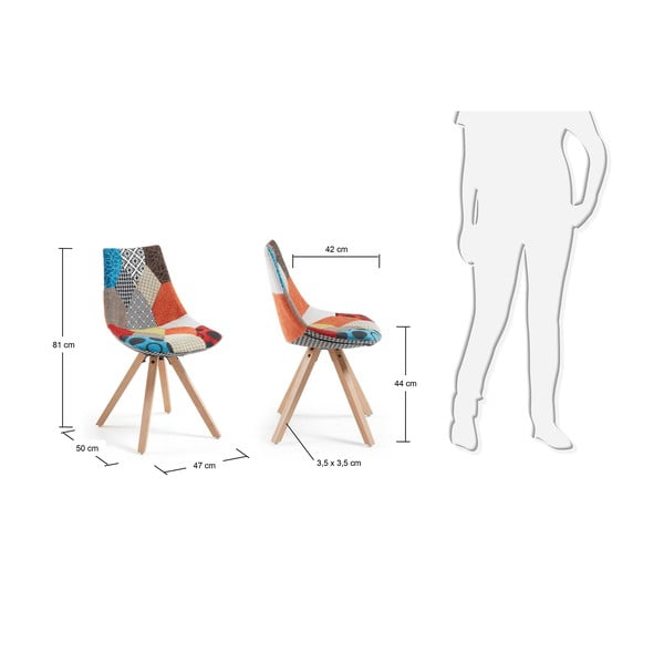 Wzorzyste krzesło La Forma Armony-image-3