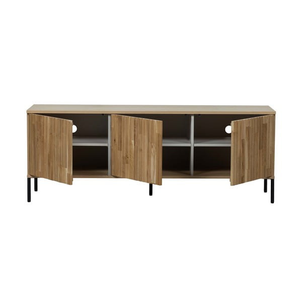 Szafka pod TV w dekorze dębu w naturalnym kolorze 150x56x44 cm Gravure – WOOOD-image-2