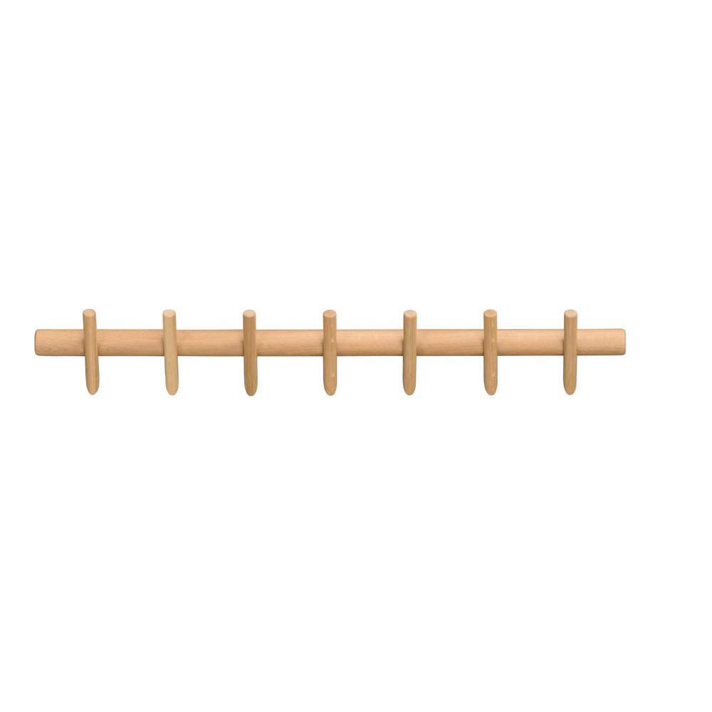 Wieszak ścienny z litego drewna dębowego w naturalnym kolorze 85 cm Hillmond – Rowico
