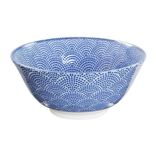 Niebieska porcelanowa miska Tokyo Design Studio Dots, ⌀ 15,2 cm
