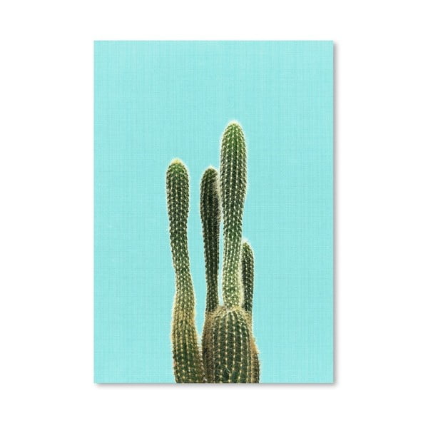 Plakat Cactus On Blue