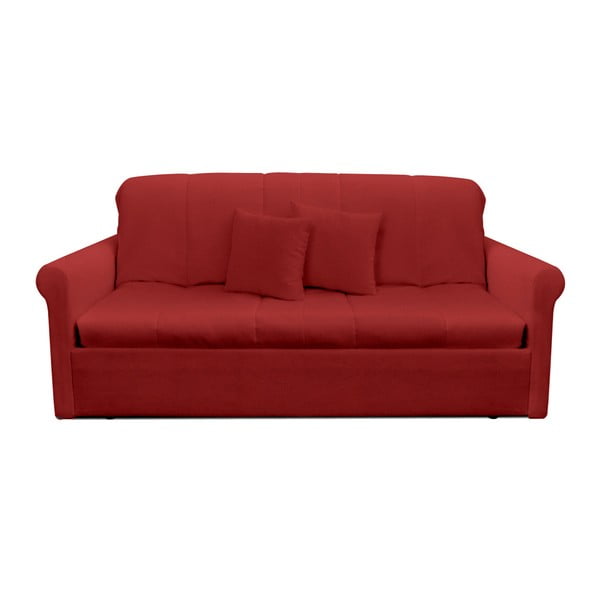 Czerwona rozkładana sofa trzyosobowa 13Casa Greg