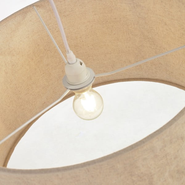 Beżowy tekstylny abażur ø 50 cm Mariela – Kave Home-image-3