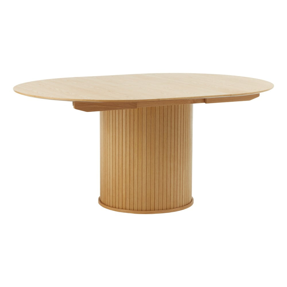 Okrągły rozkładany stół w dekorze dębu ø 120 cm Nola – Unique Furniture (zdjęcie 3)