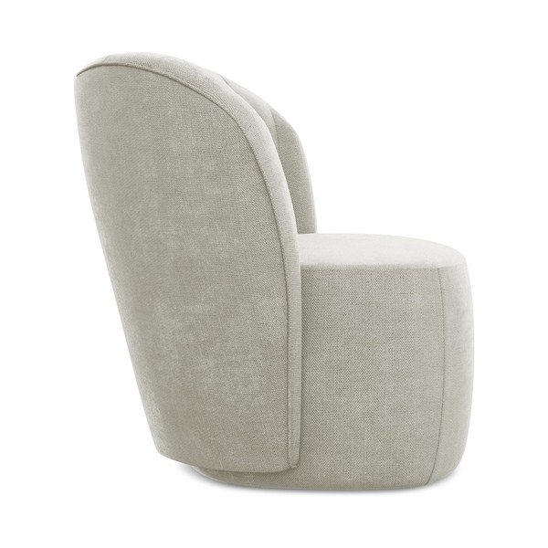 Kremowy fotel z tkaniny szenilowej Keloa – Makamii-image-2