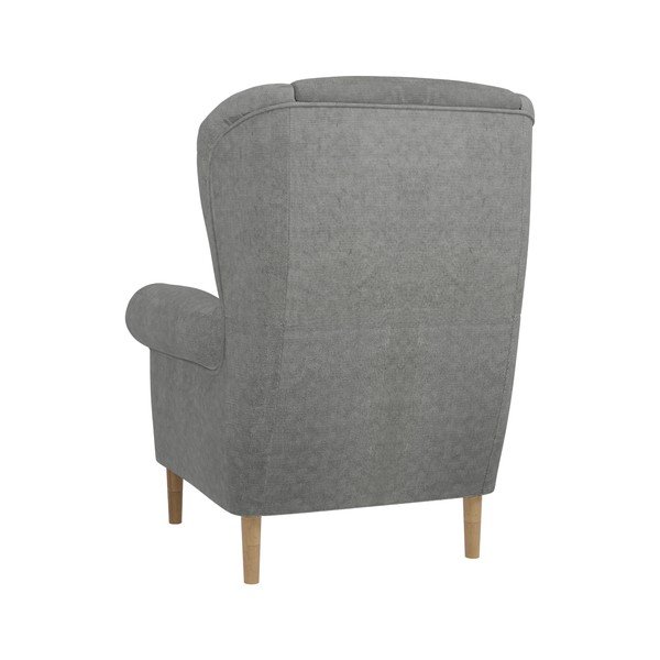 Jasnoszary fotel typu uszak Swan – Ropez-image-2