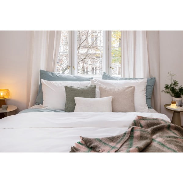 Biała pościel dwuosobowa z mikrosatyny 200x200 cm Basic – Bonami Essentials-image-4