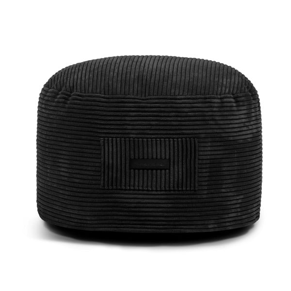 Czarny sztruksowy puf Om 60 – SLOWDOWN