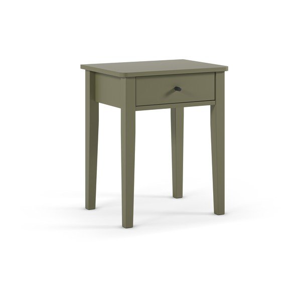 Zielona szafka nocna z matowym wykończeniem Bart – Marckeric