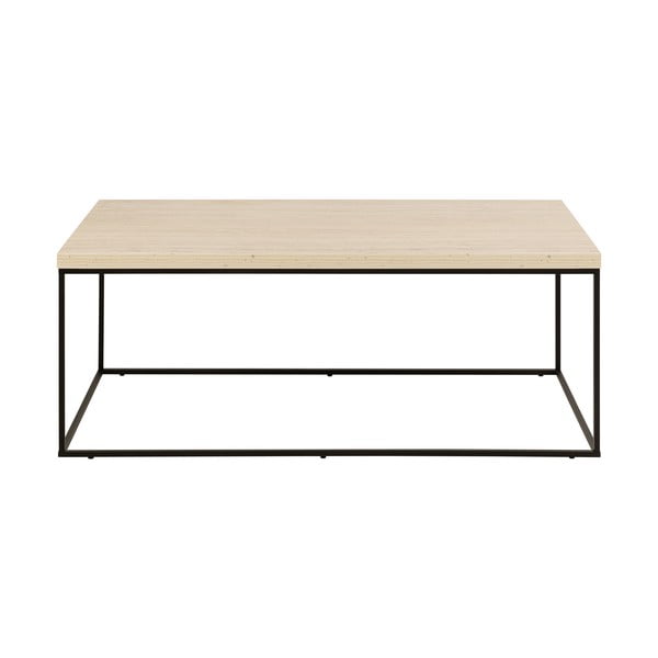 Beżowy stolik z blatem w dekorze marmuru 55x110 cm Barossa – Actona