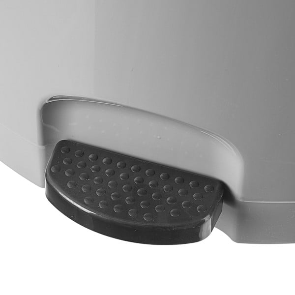 Szary plastikowy kosz na śmieci z pedałem 3 l – Orion-image-1