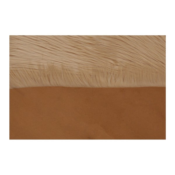 Brązowy dywan ze sztucznej skóry Dione, 100x75 cm-image-1