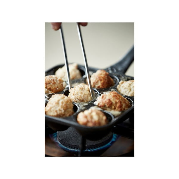 Żeliwna patelnia do racuchów 19x34 cm – Holm-image-2