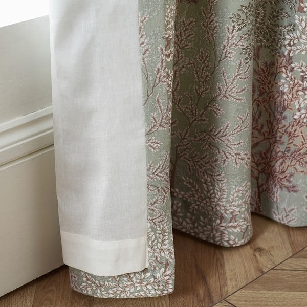 Zielone zasłony zestaw 2 szt. 168x183 cm Woodland Trees – Catherine Lansfield-image-2