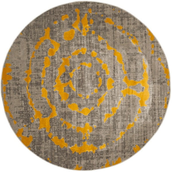 Żółty dywan Webtapetti Abstract, 155 cm