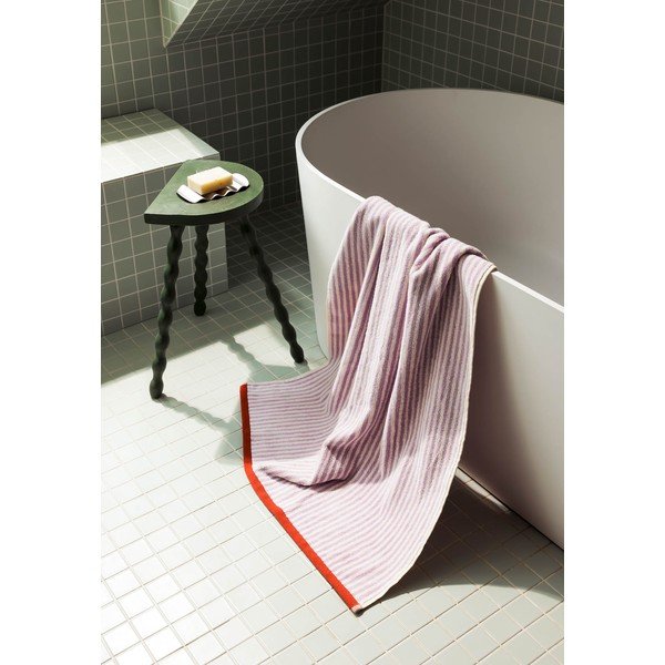 Lawendowy/kremowy bawełniany ręcznik frotte 50x80 cm Gobo – noo.ma-image-4