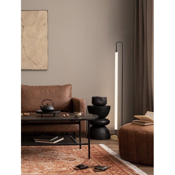 Biała/w kolorze matowej czerni metalowa lampa stojąca LED (wysokość 150 cm) Wetro – Nova Luce-image-1