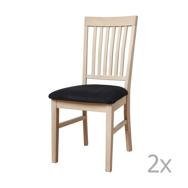 Zestaw 2 krzeseł z drewna dębowego Furnhouse Mette