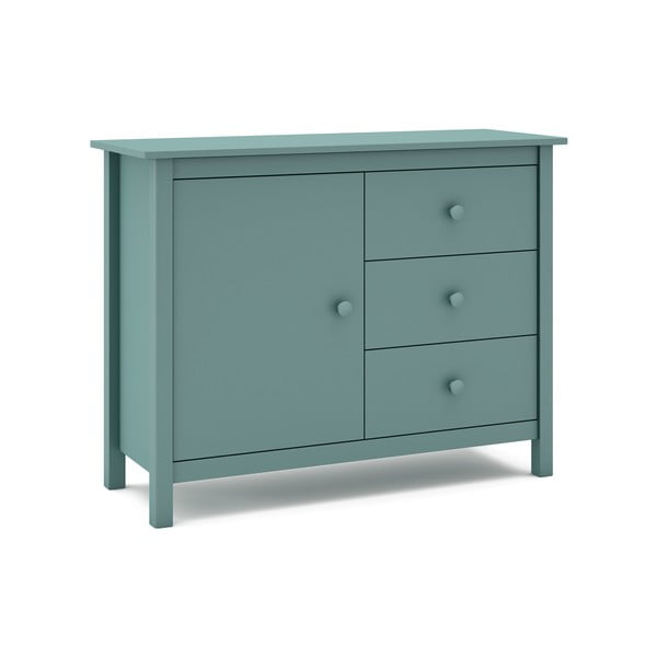 Morska niska komoda dziecięca z drewna sosnowego 90x80 cm Max – Marckeric-image-3