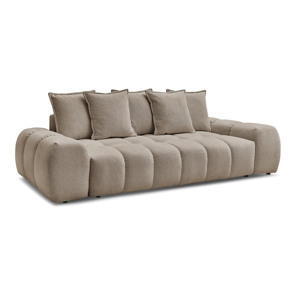 Szarobrązowa sofa z tkaniny szenilowej 278 cm Everest – Bobochic Paris (zdjęcie 10)