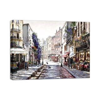 Obraz Styler Canvas Watercolor Paris II, 75x100 cm