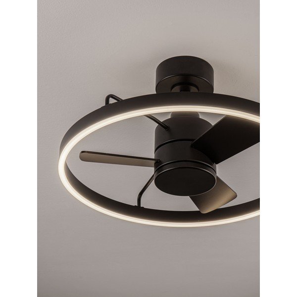 Metalowa lampa sufitowa LED ze ściemniaczem w kolorze matowej czerni Lunair – Nova Luce-image-3