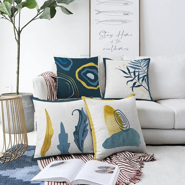 Poszewki na poduszki zestaw 4 szt. 43x43 cm – Mila Home-image-1