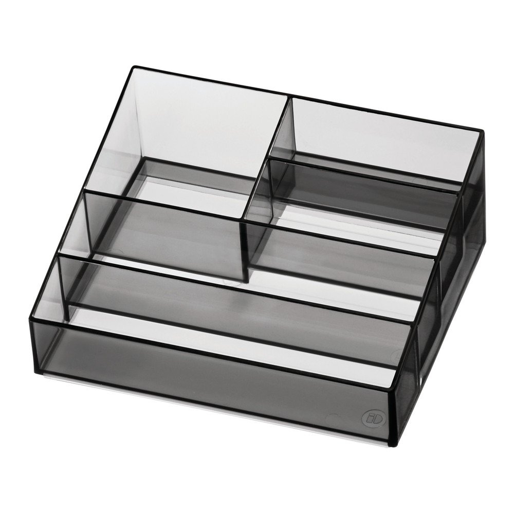 Organizer łazienkowy na kosmetyki z plastiku z recyklingu w kolorze matowej czerni Nail Station – iDesign (zdjęcie 3)