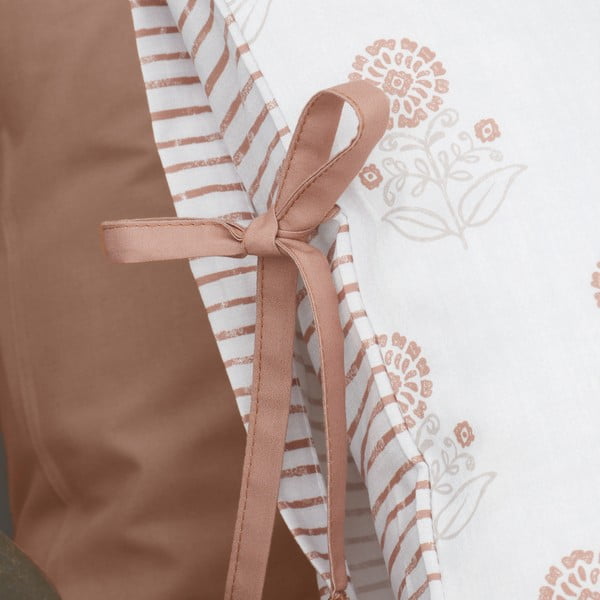 Biała pościel dwuosobowa 200x200 cm Woodblock Floral – Pineapple Elephant-image-4