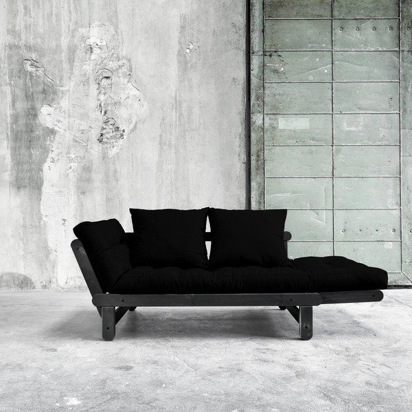 Sofa rozkładana Karup Beat Black/Black-image-4