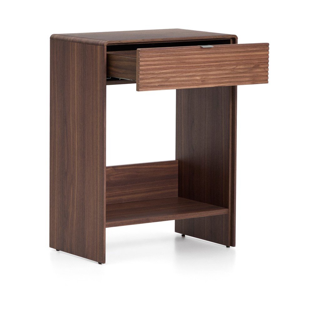 Komoda w dekorze orzecha w ciemnym naturalnym kolorze 60x81x37 cm Norlen – Kave Home (zdjęcie 7)