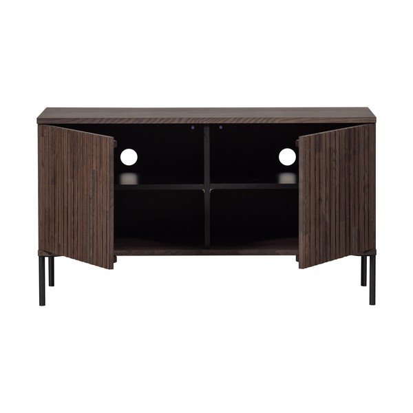 Brązowa szafka pod TV w dekorze jesionu 100x56x44 cm Gravure – WOOOD-image-3