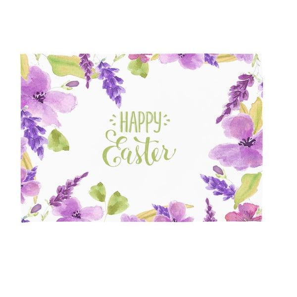 Zestaw 2 mat stołowych Apolena Happy Easter Flowers, 33x45 cm