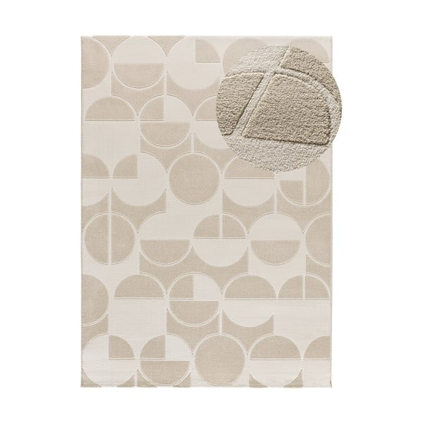 Dywan w kolorze kości słoniowej i kremu 80x150 cm Flora – Universal