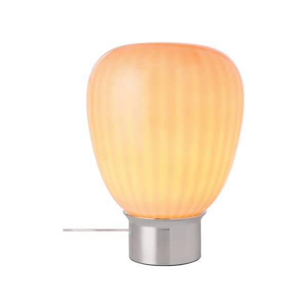 Różowa/w kolorze srebra z połyskiem szklana lampa stołowa (wysokość 34 cm) Balloon – Ellos Home-image-4