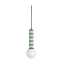 Zielona metalowa lampa wisząca ø 12 cm Rayado – Leitmotiv