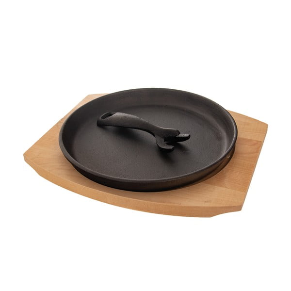 Żeliwna patelnia do grillowania z odpinaną rączką ø 22 cm LITINA – Orion-image-3