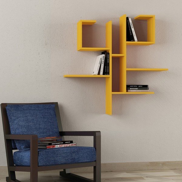 Żółta półka ścienna Homitis Research-image-1