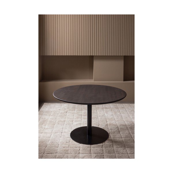 Okrągły stół z blatem z drewna dębowego ø 120 cm Tablo – WOOOD-image-1