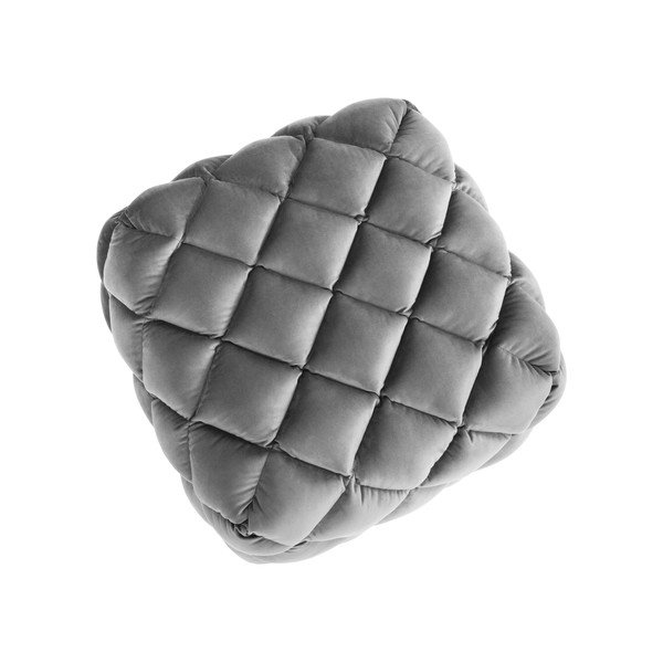 Jasnoszary aksamitny puf Flandrin – Interieurs 86-image-3