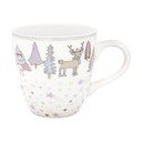 Biało-różowy kubek z kamionki Green Gate Kids