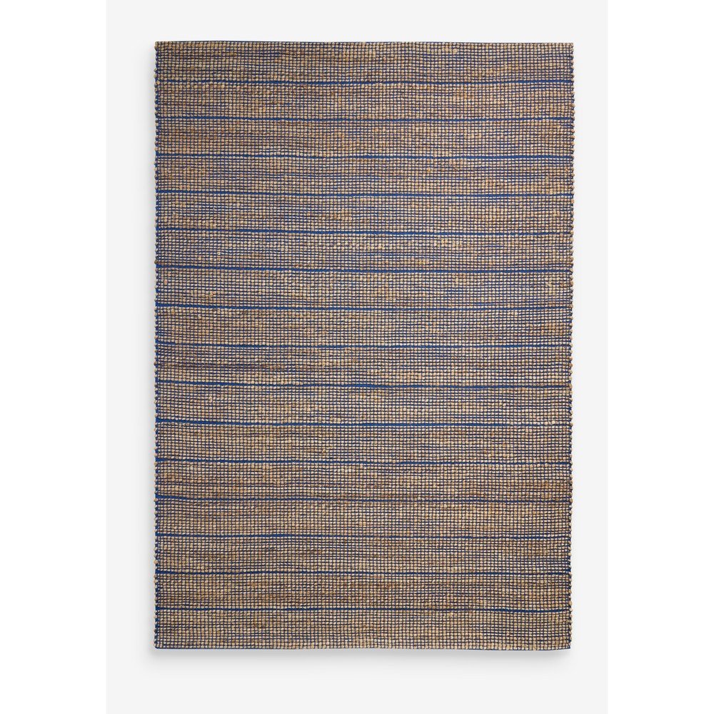 Niebieski dywan z mieszanki juty tkany ręcznie 160x230 cm Hurley – MADE