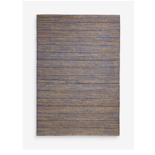 Niebieski dywan z mieszanki juty tkany ręcznie 120x170 cm Hurley – MADE