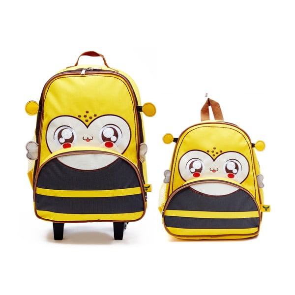 Dziecięcy plecak i walizka Pszczółka Barney