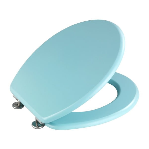 Jasnoniebieska deska sedesowa Wenko Light Blue, 41x37 cm-image-2